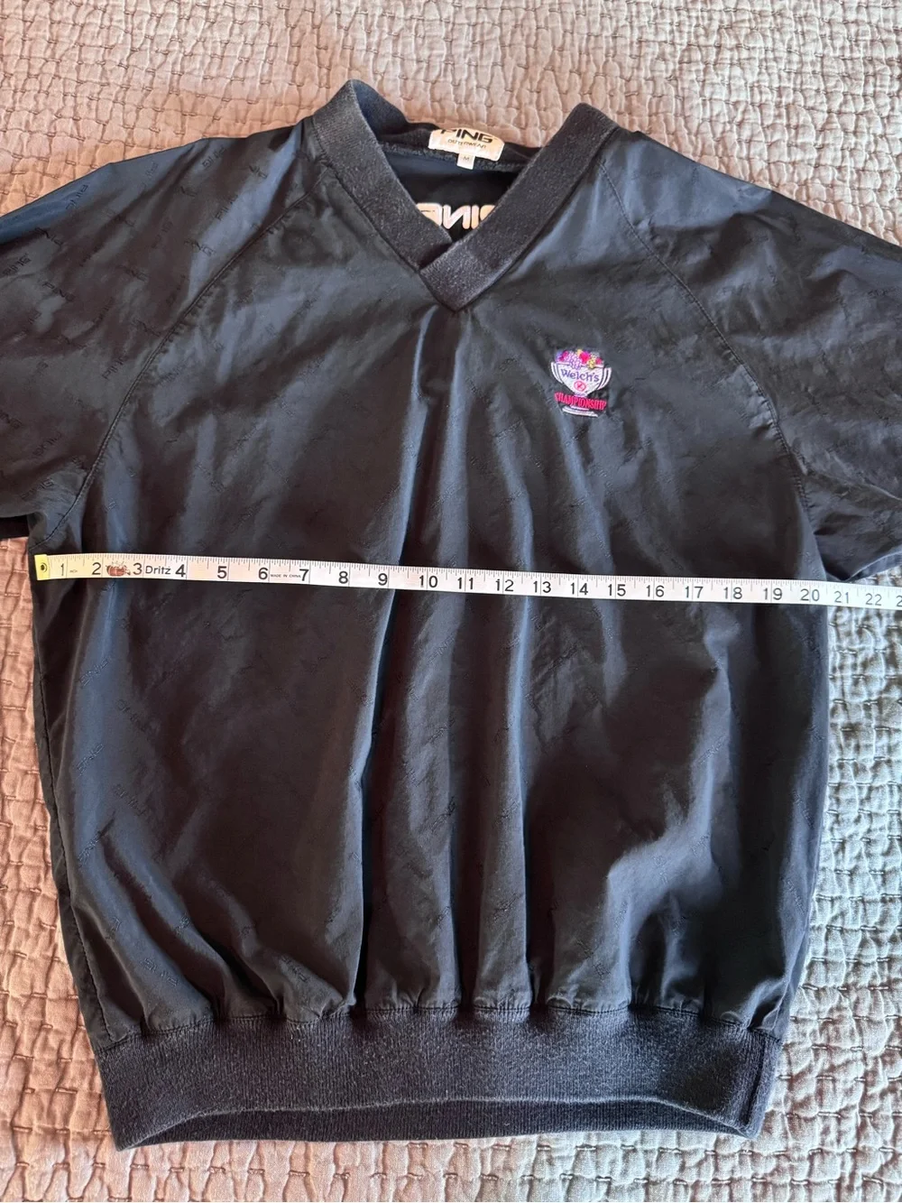 Vintage 1990s PING Golf Welch’s Championship  V-Neck Windbreaker Pullover